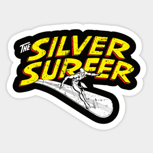 Classic Silver Surfer V2 (Grunged) Sticker